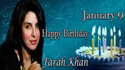 9th January Farah Khan Birthday Chart