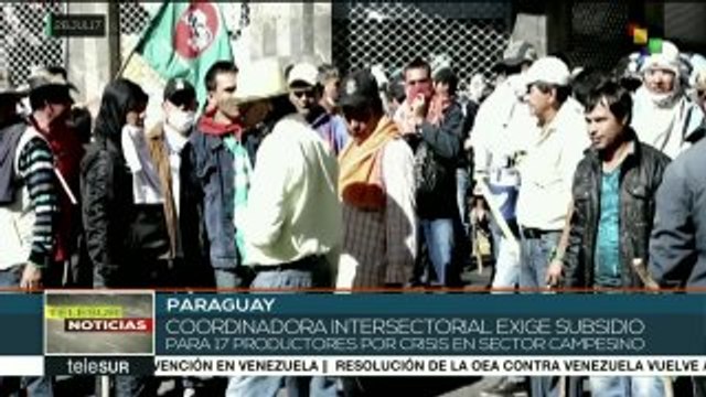 Paraguay: campesinos denuncian que gob. amenaza con reprimirlos