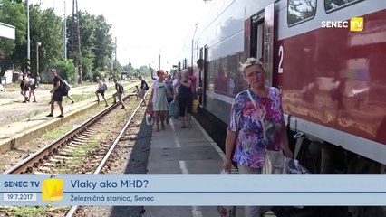 Senec: Vlaky ako MHD