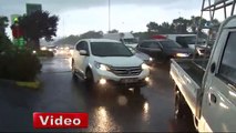 İstanbul’da beklenen şiddetli yağmur dolu ile birlikte geldi
