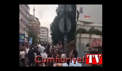 Kurtuluş'ta mezarlık duvar çöktü: Yaralılar var