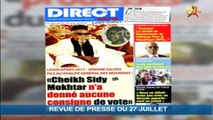 REVUE DE PRESSE DU 27 JUILLET 2017