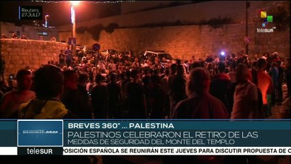 Palestina celebra retiro de medidas de seguridad israelíes en Al Aqsa