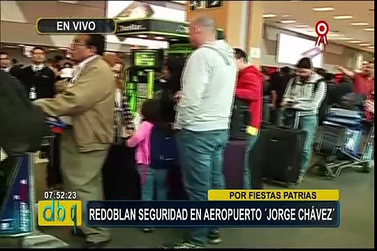 Refuerzan seguridad en aeropuerto Jorge Chávez por Fiestas Patrias
