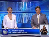 Misión de Observadores de la OEA presentó su informe sobre las elecciones en Ecuador destacando la transparencia del proceso