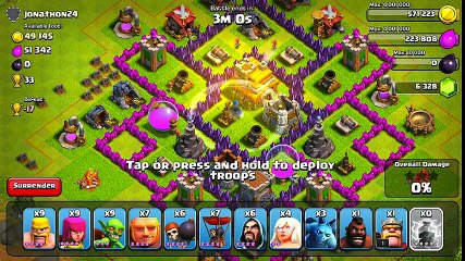 Clash of Clans - Defenseless Champion #5  Variety Attack