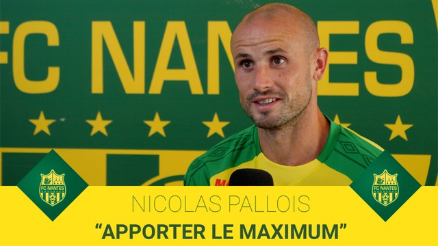 Nicolas Pallois : Apporter le maximum à l'équipe