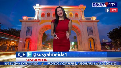 Susana Almeida Pronostico del Tiempo 27 de Julio de 2017