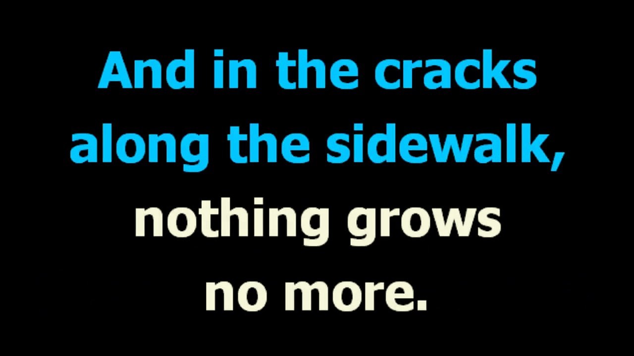 Empty garden  - Elton John -  Karaoke  - Lyrics