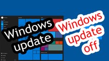 How to disable update off windows 10