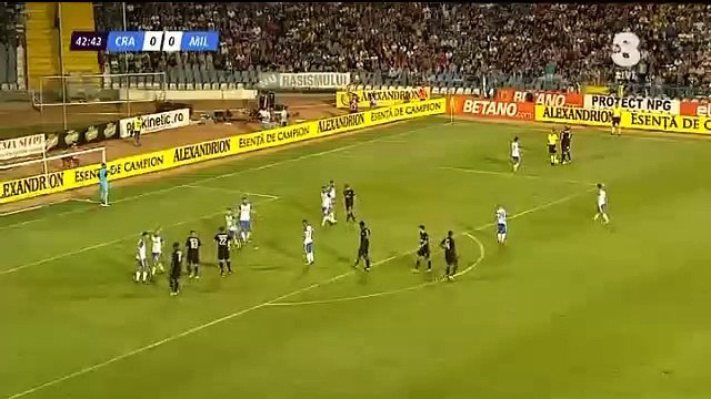0-1 Ricardo Rodríguez Goal HD - CS U. Craiova (Rou) 0 - 1 AC Milan (Ita)