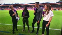 Jermaine Jenas Get Hit By Sprinkler While Doing An Interview For England W Match!