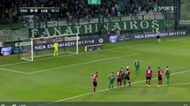 Molins G Penalty Goal - Panathinaikos Gre vs Gabala Aze 1-0  27.07.2017 (HD)