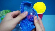 3 ICE CREAM surprise eggs! Disney Cars Dinosaur Interesting toys Kinder surprise slime Toymonster