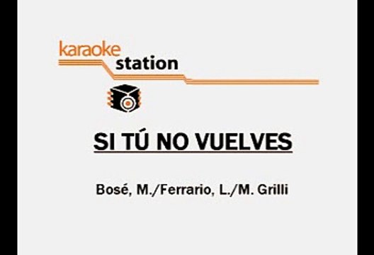 Chetes - Si tu no vuelves (Karaoke)