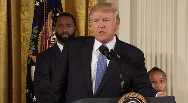 Trump honors baseball shooting first responders