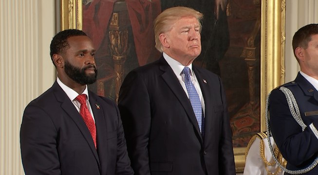 Trump awards Medal of Valor to baseball shooting first responders
