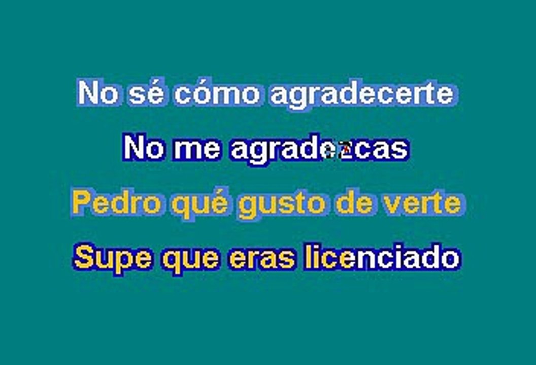 LOS TIGRES - PEDRO Y PABLO (KARAOKE)