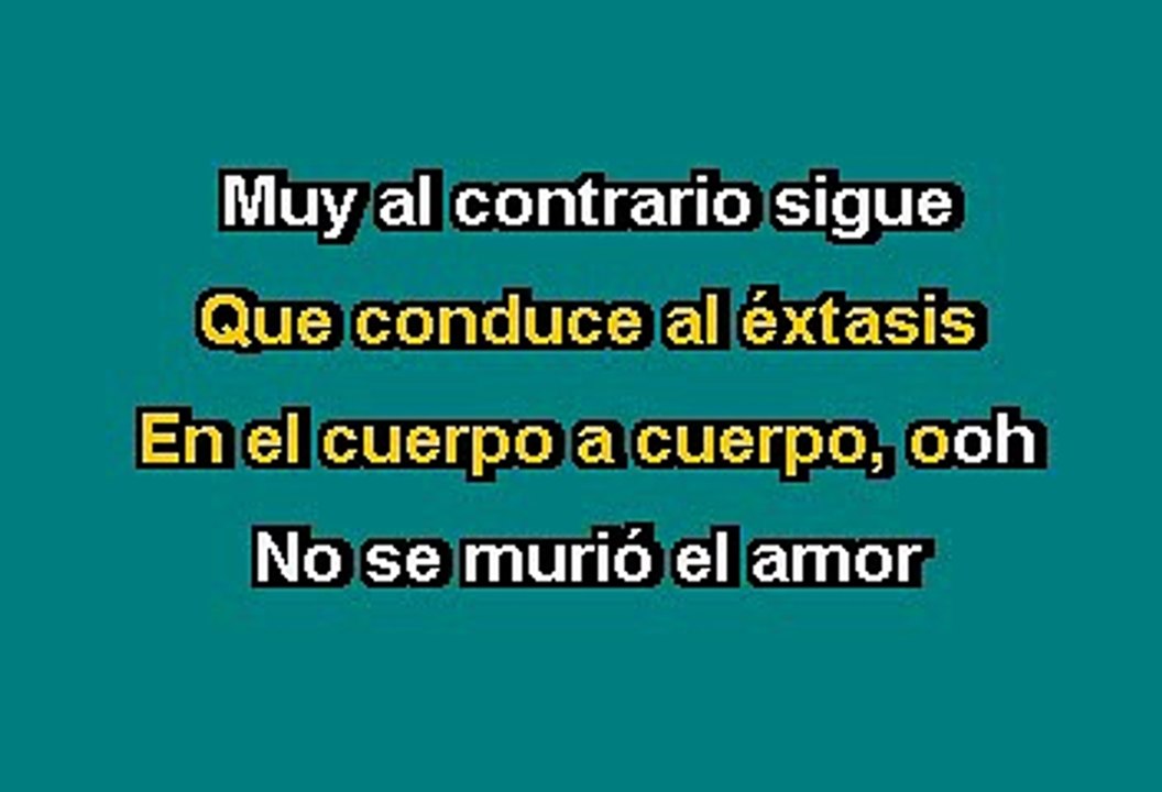 Manuel Mijares - No se murio el amor (Karaoke)