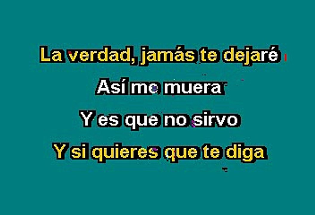 NO SIRVO PARA ESTAR SIN TI - ROCIO DURCAL (KARA...