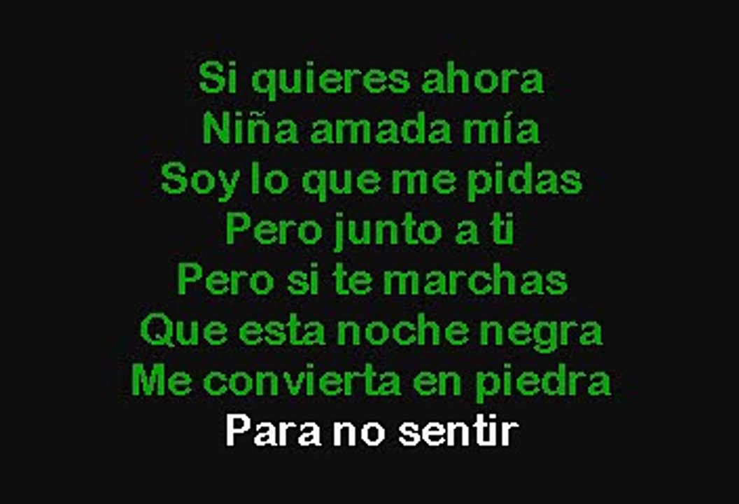 Alejandro Fernandez - Niña Amada Mia (Karaoke con voz guia)