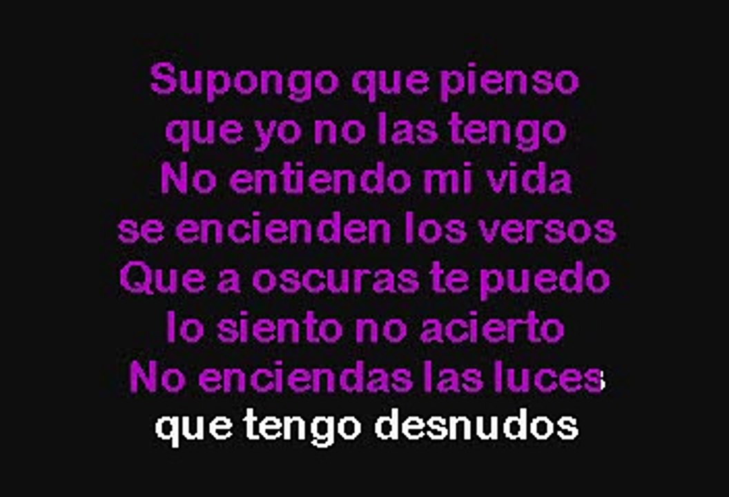 Alejandro Sanz - Cuando Nadie Me Ve (Karaoke)