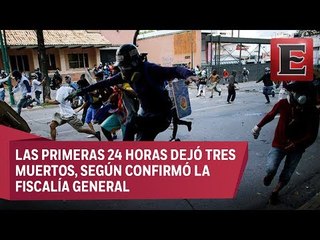 Segunda jornada del paro de 48 horas por la oposición en Venezuela