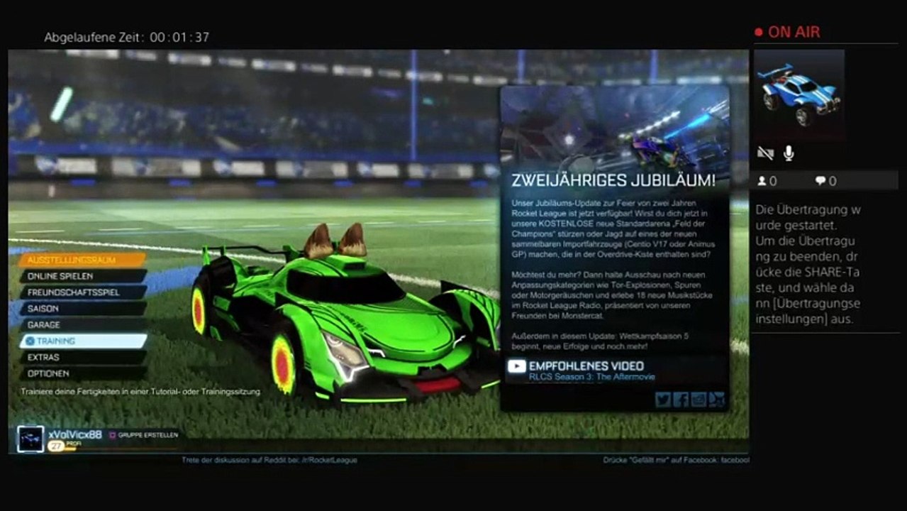 PS4-Live-Rocket Leauge von xVolVicx88