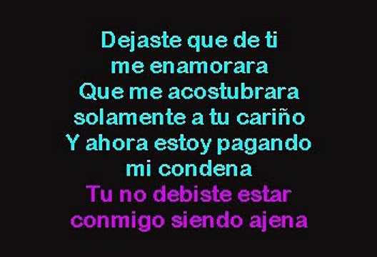 Frank Reyes - Tu Eres Ajena (Karaoke con voz guia)
