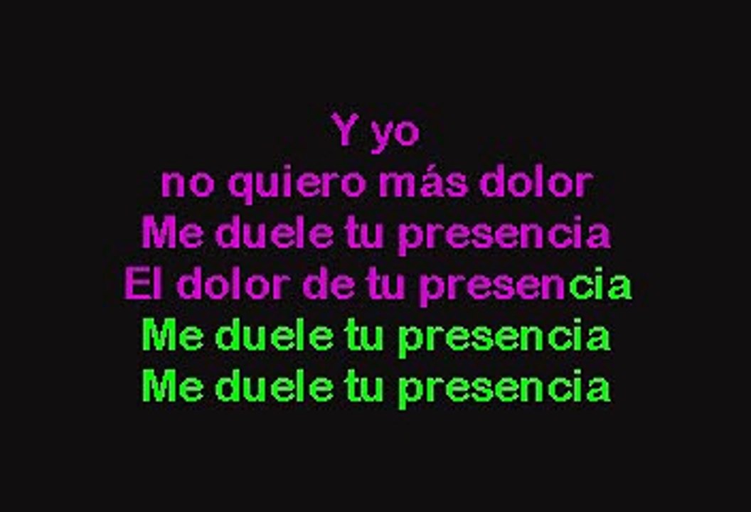 Jennifer Peña - El Dolor De Tu Presencia  (Karaoke con voz guia)