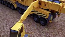 Dessin animé grue déverser fouilleur des gamins apprentissage un camion Véhicules Construction |