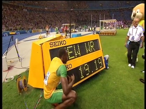 Usain Bolt 200m Final Berlin 2009 - World Record 19.19