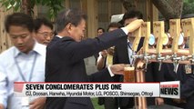 South Korean president and top business leaders discuss job creation, co-prosperity over beer at Blue House