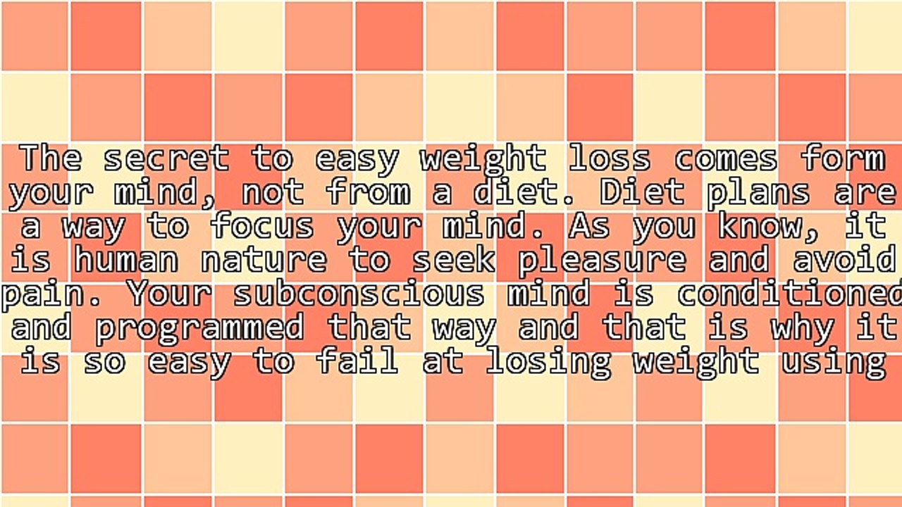 Easy Weight Loss With Just Your Mind