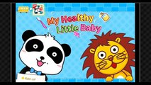 BABY PANDA GAMES - BABY LION AND BABY PANDA BRUSHING TEETH, BATHING & WASHING HANDS NURSER