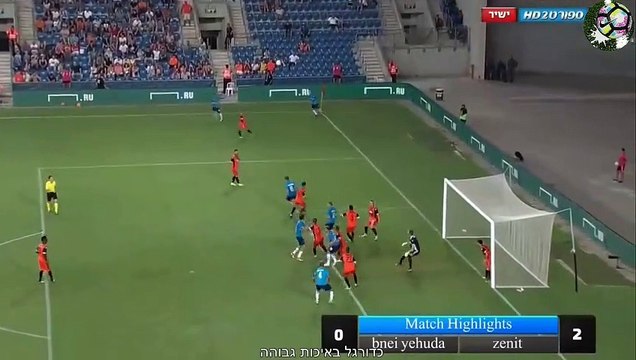 Bnei Yehuda vs Zenit 0-2 (GOALS HIGHLIGHTS) UEFA Europa League Qualifying 27-07-2017