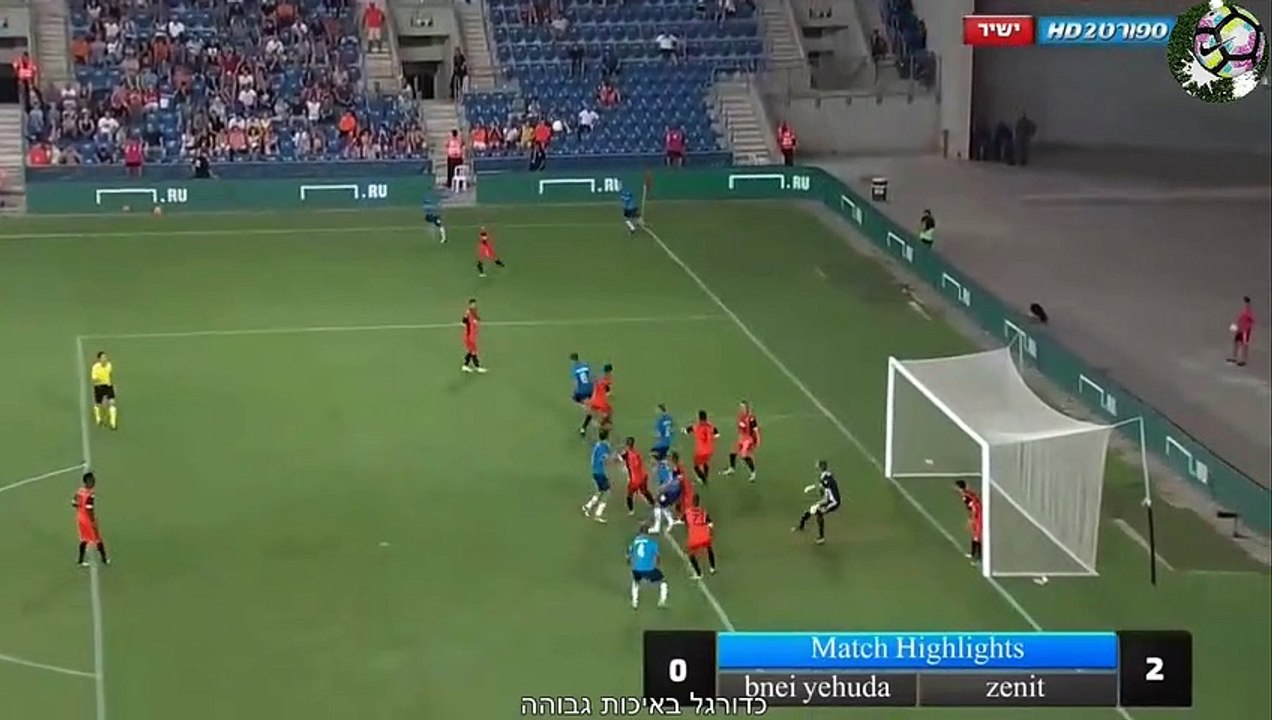 Bnei Yehuda vs Zenit 0-2 (GOALS HIGHLIGHTS) UEFA Europa League Qualifying 27-07-2017