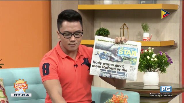 NEWS & VIEWS | Rody warns gov't men: Reform or die; Brace for more floods