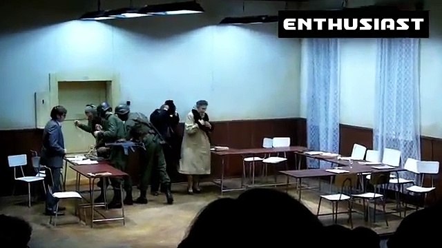 Nicolae and Elena Ceausescu before execution (December, 1989)