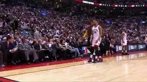 Cleveland Cavaliers vs. Toronto Raptors LeBron stops Powell from committing an illegal sub