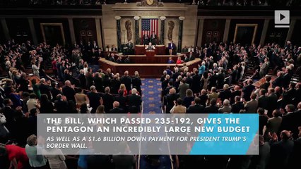 House passes new bill giving $778 billion to Pentagon, border wall