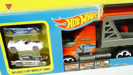 ألعاب سيارات أطفال شاحنة تحمل 50 سيارة هوت ويلز جديدة Hot Wheels Mega Hauler