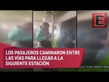 Reportan falla en la línea 1 del metro de la Ciudad de México