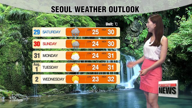 Rain to let up in the afternoon for south, heat and sunshine for north