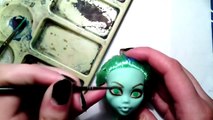 Bricolaje cómo hacer Monster High ooak muñeca ooak cómo dibujar el ojo a partir de cero