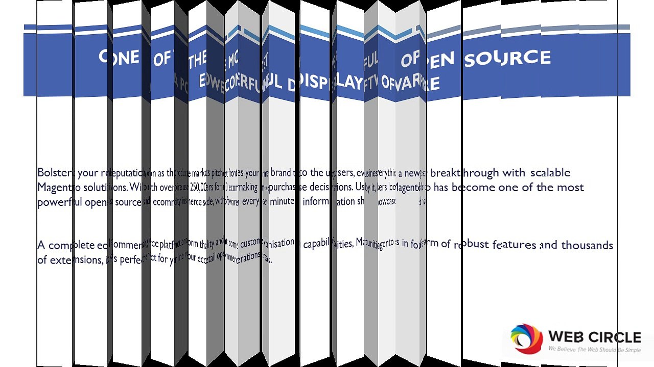 Create you eCommerce website in Magento Framework & it's Advantages: Web Circle