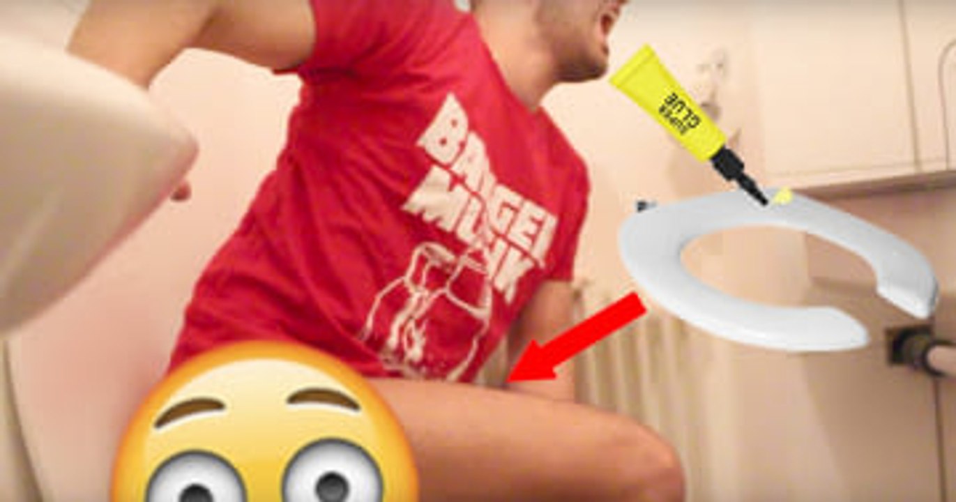 Guy Pranks Roommate By Putting Extremely Strong Glue On Toilet Seat And Gone Wrong