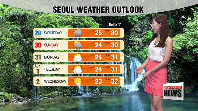 Rain to let up in the afternoon for south, heat and sunshine for north