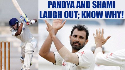 Download Video: India vs Sri Lanka Galle test : Pandya and Shami share a laugh after hitting six | Oneindia News