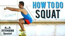How To Do Perfect SQUAT | FITNESS SPECIAL | SQUATS For Beginners | WORKOUT VIDEO